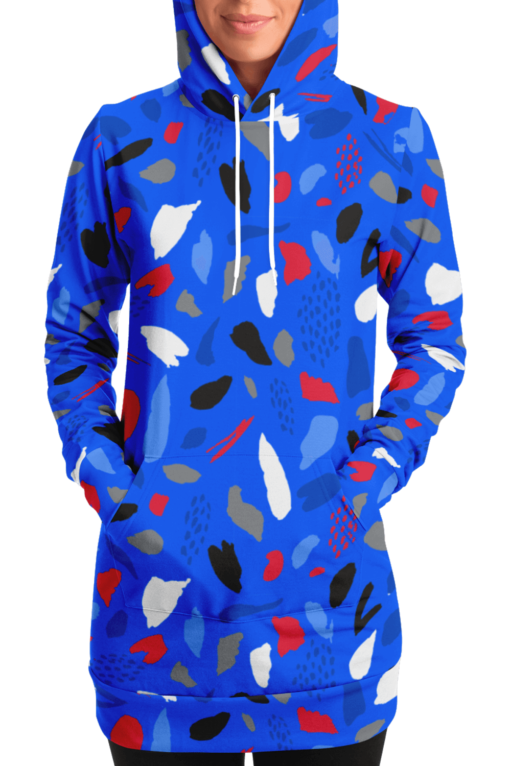 Fashion Longline Hoodie - AOP